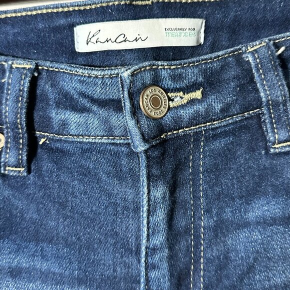 Kancan Jeans Skinny High Rise Raw Hem Ankle - Picture 5 of 8